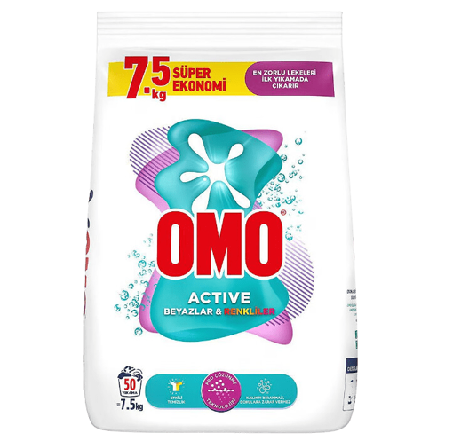 Omo Matik Beyaz Ve Renkliler İçin Çamaşır Deterjanı 7.5 Kg nin resmi