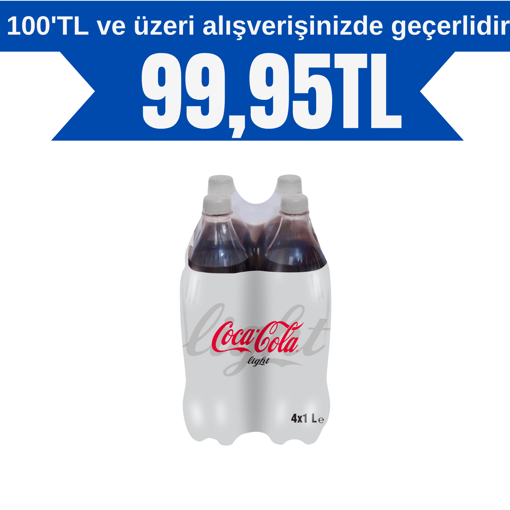 Coca Cola Light 4*1 Lt nin resmi