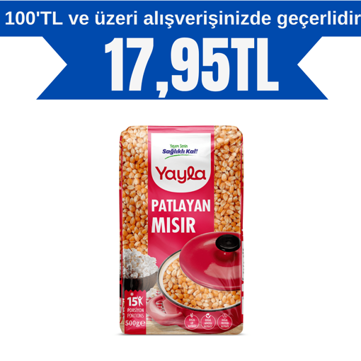 Yayla Patlayan Mısır 500 Gr nin resmi