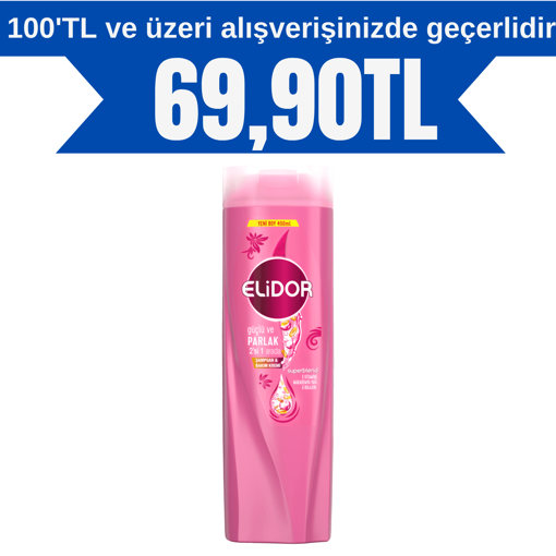 Elidor Güçlü & Parlak Şampuan 400 ml nin resmi