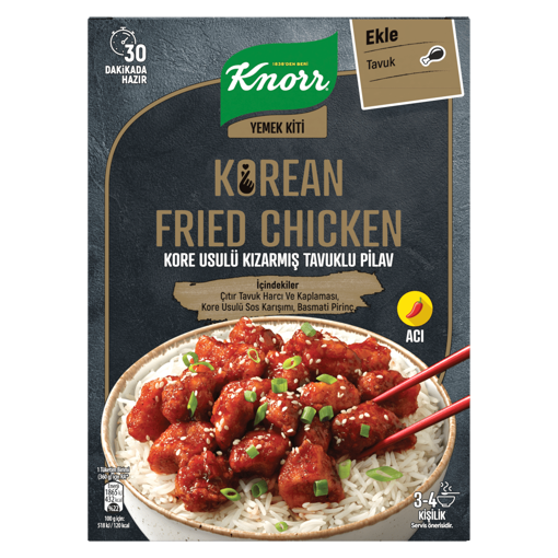 Knorr Yemek Kiti Kore Usulü Çıtır Tavuk 370Gr nin resmi