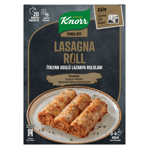 Knorr Yemek Kiti Lazanya Roll 180Gr nin resmi