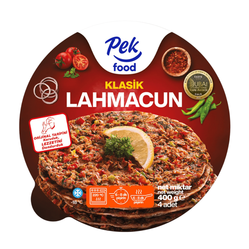 Pek Food Klasik Lahmacun 400Gr nin resmi