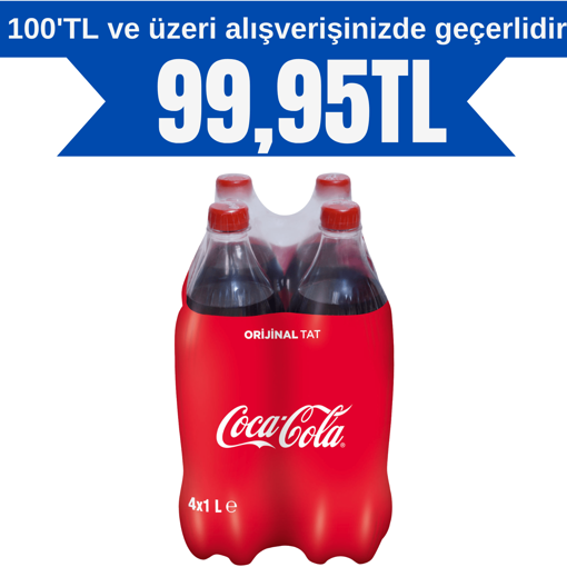 Coca Cola 4*1 Lt nin resmi