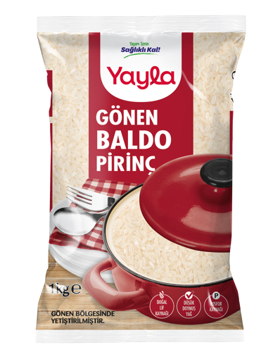 Yayla Baldo Pirinç Gönen Bölgesi Mahsulü 1 Kg nin resmi