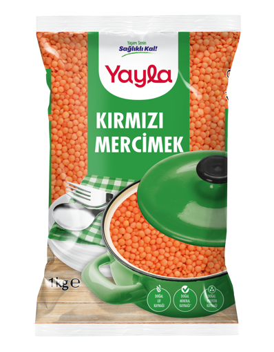 Yayla Kırmızı Mercimek 1 Kg nin resmi