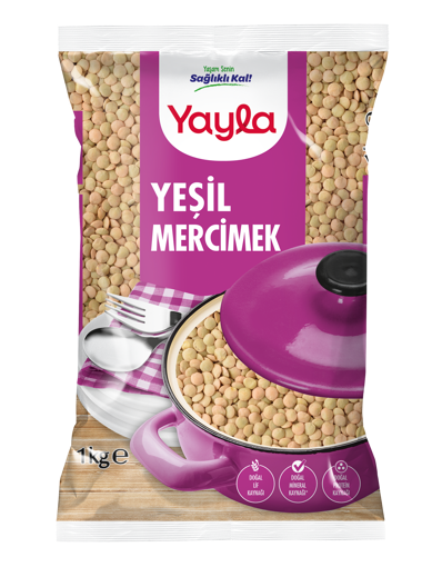 Yayla Yeşil Mercimek 1 Kg nin resmi