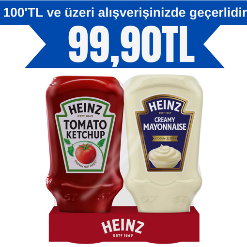 Heinz Ketçap 375 Gr+Mayonez Combo 330 Gr nin resmi