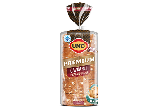 Uno Premium Çavdar ve Kara Buğdaylı Ekmek 350 GR nin resmi