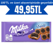 Milka Oreo Sandwich Kakaolu Bisküvili Çikolata 92 Gr nin resmi