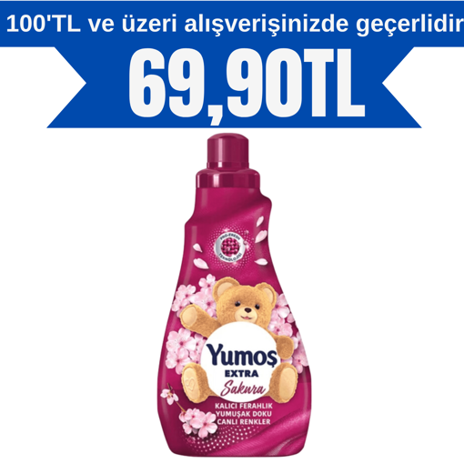 Yumoş Extra Sakura Yumuşatıcı 1008 Ml nin resmi