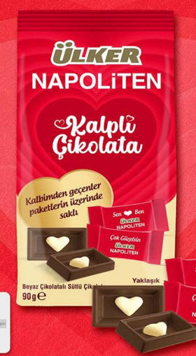 Ülker Napoliten Kalp Çikolata 90 Gr nin resmi