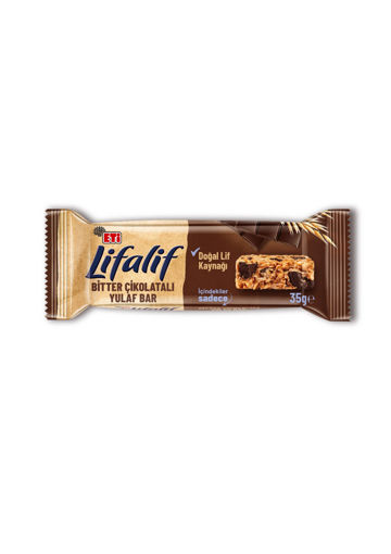 Eti Lifalif Bitter Çikolatalı Müsli Bar 35 Gr nin resmi