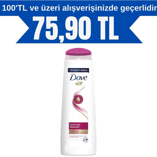 Dove Uzun Saç Terapisi Bakım Şampuanı 400 Ml nin resmi