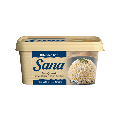 Sana Tereyağ Lezzeti Kase Margarin 500 Gr nin resmi