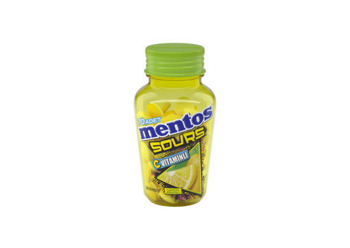 Mentos Sour Mint Lemon Şeker 49 Gr nin resmi