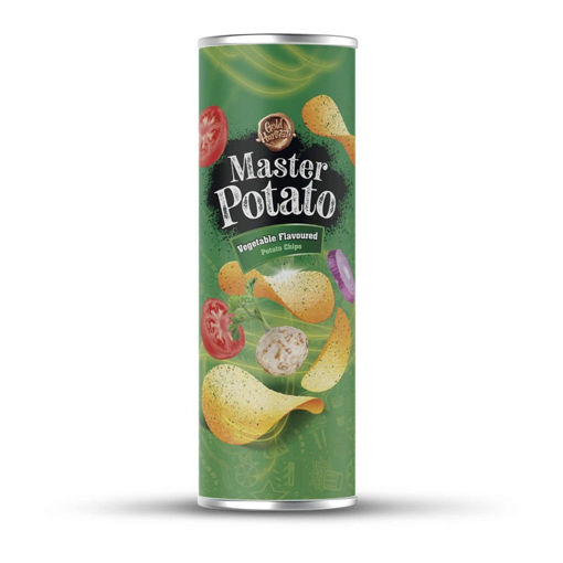 Master Potato Sebze Çeşni Aromalı Patates Cipsi 160 Gr nin resmi