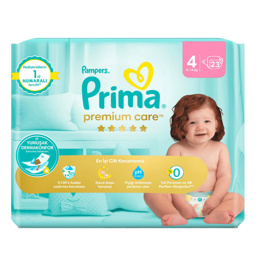 Prima Premium Care 4 Beden Bebek Bezi 23'lü nin resmi