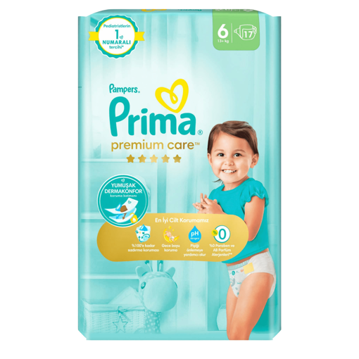 Prima Premium Care 6 Beden Bebek Bezi 17'li nin resmi