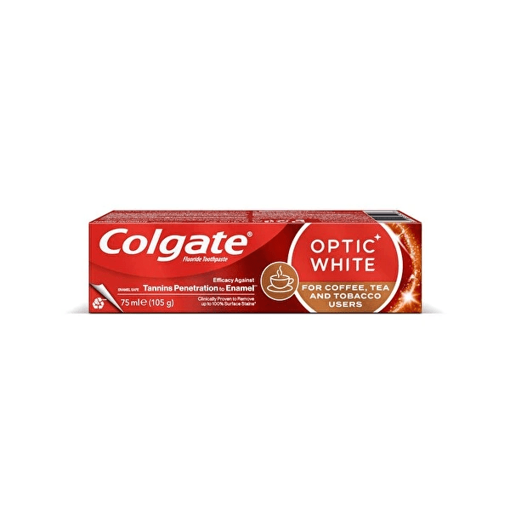 Colgate Optic White Kahve+Çay ve Tütün Kullananlar İçin 75 Ml nin resmi