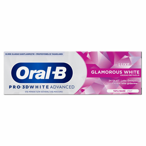 Oral-B Pro 3D White Advanced Luxe Glamorous White Diş Macunu 75 Ml nin resmi