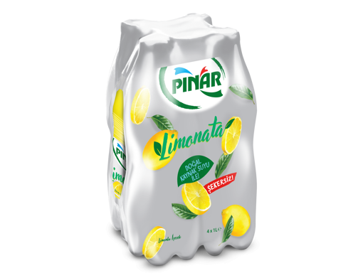 Pınar Limonata Şekersiz 4*1 Lt nin resmi