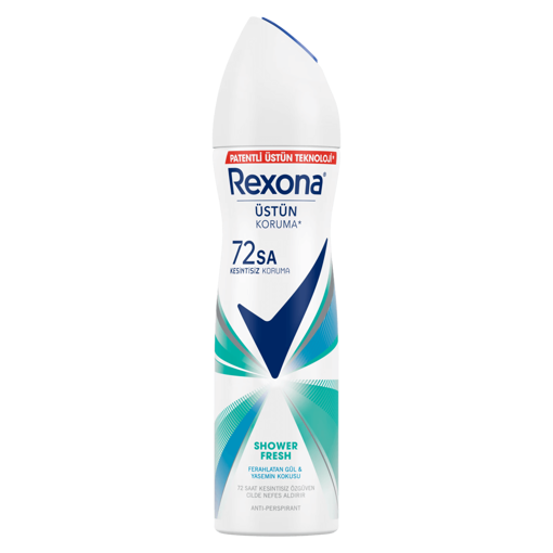 Rexona Shower Fresh Antiperspirant Kadın Sprey Deodorant 150 ml nin resmi