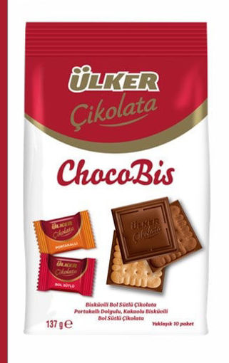 Ülker Mini Kare Çikolata Mix Poşet 137 Gr nin resmi