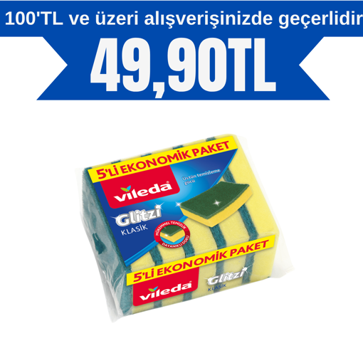 Vileda Hijyenik Bulaşık Süngeri 5'li nin resmi