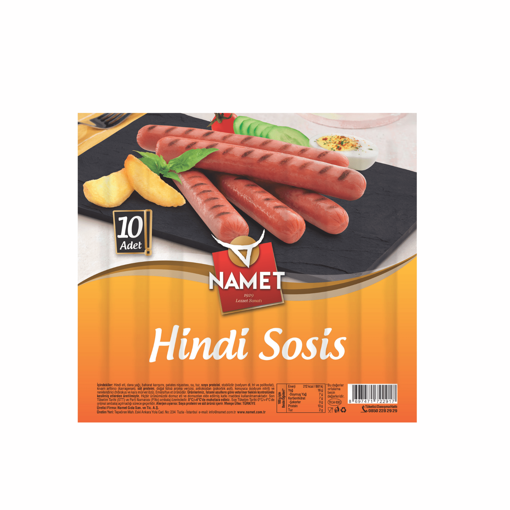 Namet Hindi Uzun Sosis 420 Gr nin resmi