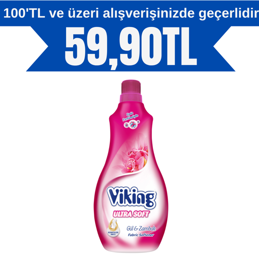 Viking Gül& Zambak Ultra Soft Yumuşatıcı 1,4 Lt nin resmi