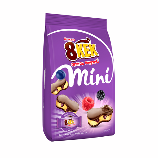 8 Kek Mini Orman Meyveli 162 Gr nin resmi