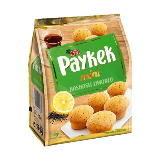 Paykek Mini Limonlu Haşhaşlı Kek 150 Gr nin resmi