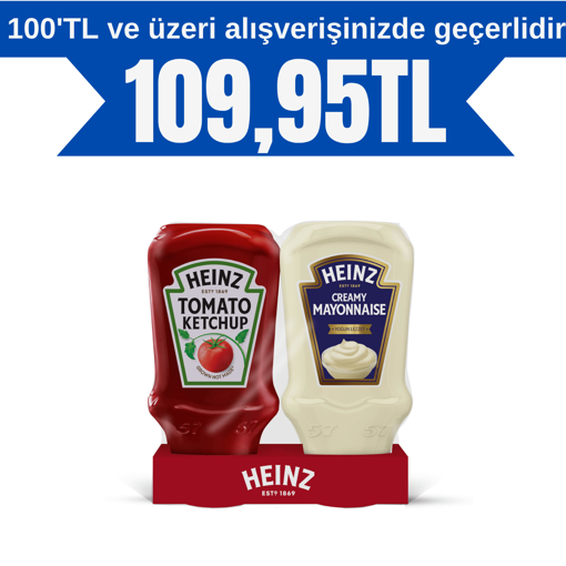 Heinz Ketçap 375 Gr+Mayonez Combo 330 Gr nin resmi