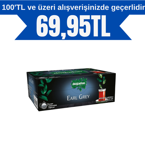 Doğadan Earl Grey Demlik Poşet Çay 48'li nin resmi