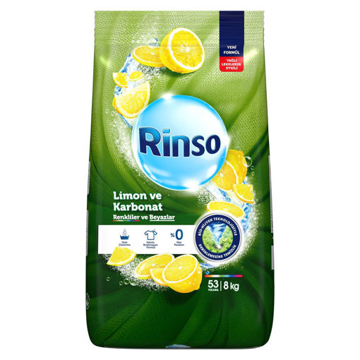 Rinso Limon&Karbonat Toz Çamaşır Deterjanı 8 Kg nin resmi
