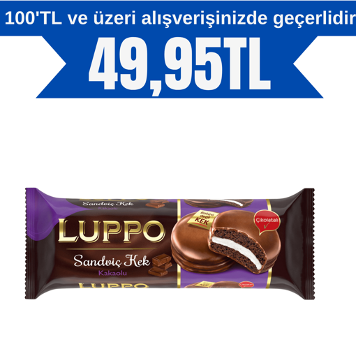 Şölen Luppo Kakaolu Sandviç Kek 8*23 Gr nin resmi
